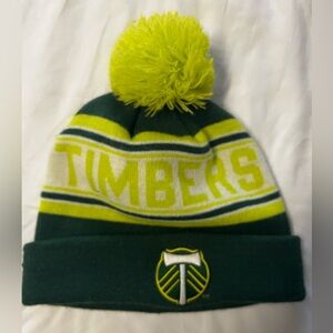 adidas Green & White Timbers Beanie (BOGO Offer)